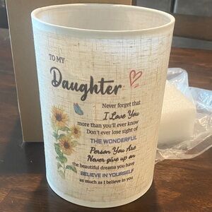 Decorative Floral Sentiment lamp